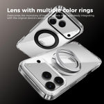 ABEEL MagSafe Q-LUCK Pivot Bracket Transparent Phone Case, For iPhone 13 Pro Max, For iPhone 13 Pro, For iPhone 13