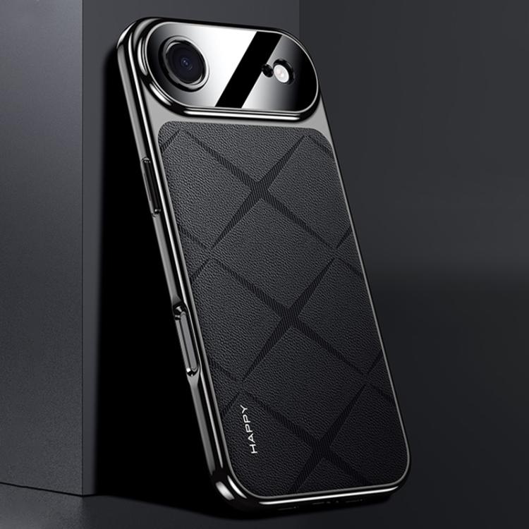 Plain Leather PC Phone Case, For iPhone 17 Pro Max, For iPhone 17 Pro, For iPhone 17, For iPhone Air