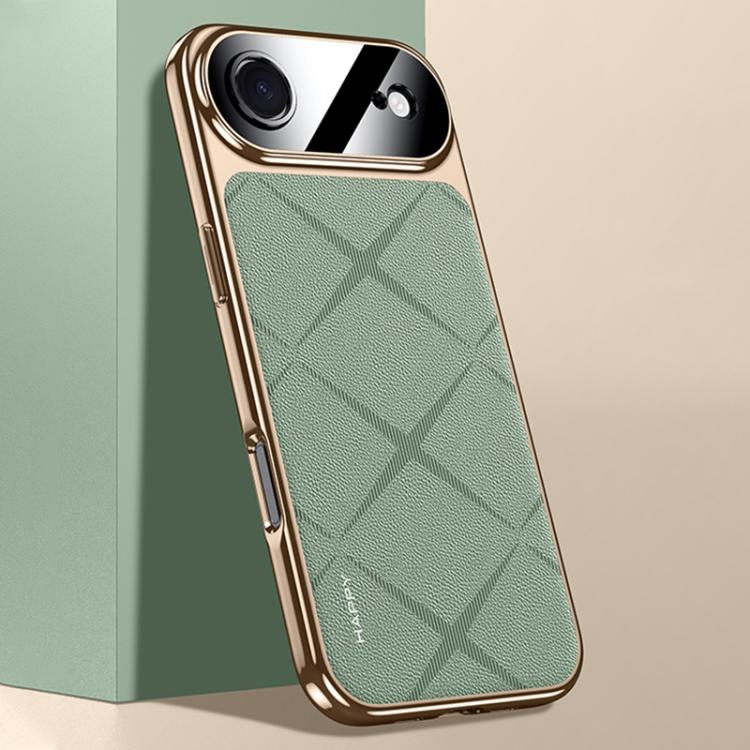 Plain Leather PC Phone Case, For iPhone 17 Pro Max, For iPhone 17 Pro, For iPhone 17, For iPhone Air