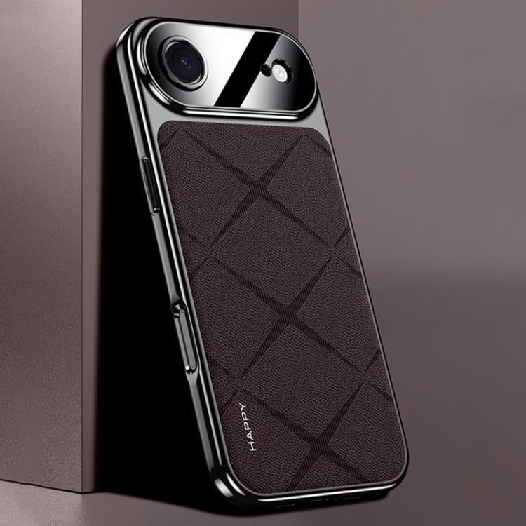 Plain Leather PC Phone Case, For iPhone 17 Pro Max, For iPhone 17 Pro, For iPhone 17, For iPhone Air
