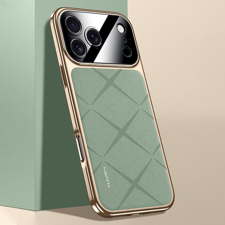 Plain Leather PC Phone Case, For iPhone 17 Pro Max, For iPhone 17 Pro, For iPhone 17, For iPhone Air