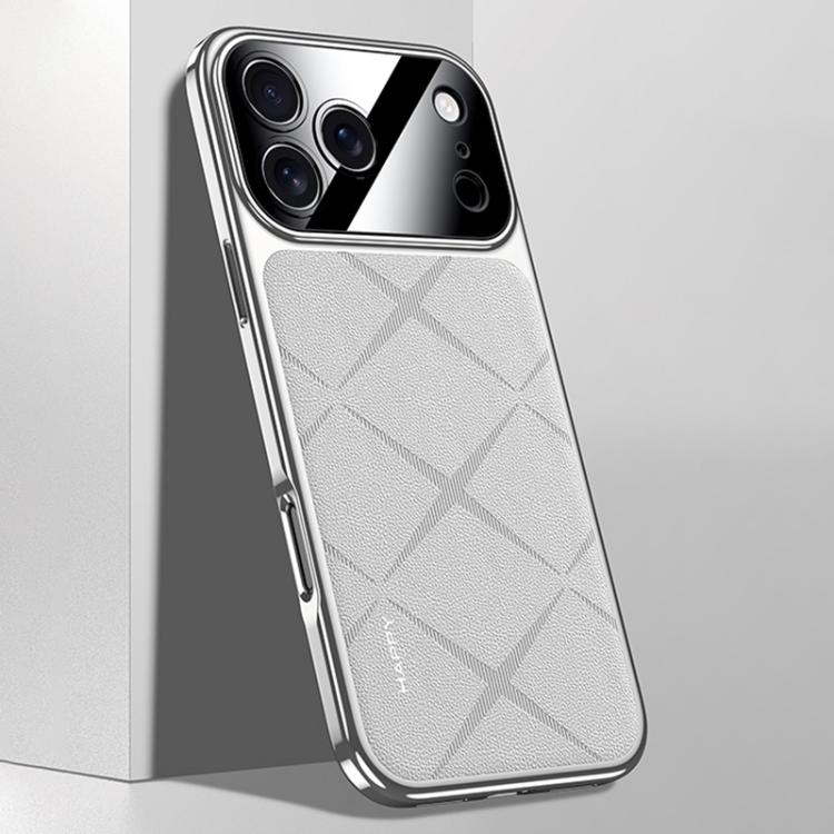 Plain Leather PC Phone Case, For iPhone 17 Pro Max, For iPhone 17 Pro, For iPhone 17, For iPhone Air