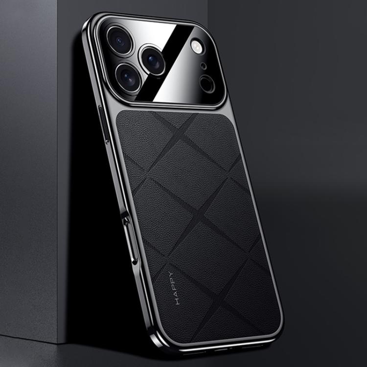 Plain Leather PC Phone Case, For iPhone 17 Pro Max, For iPhone 17 Pro, For iPhone 17, For iPhone Air