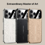 Cloud Dragon Pattern Plain Leather PC Phone Case, For iPhone 14 Pro Max