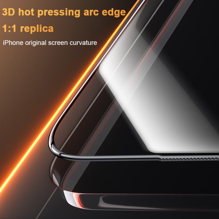 Benks King Kong Corning Hot-bend Full-glue Privacy Tempered Film Quick-install Version, For iPhone 17 Pro Max, For iPhone 17 Pro