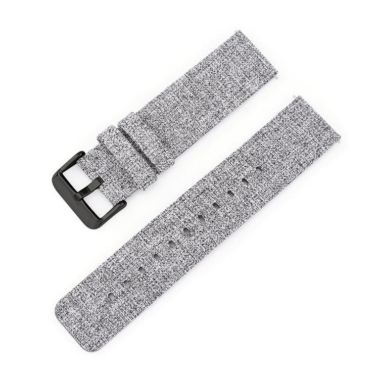 Stainless Steel Pin Buckle Nylon Woven Canvas Watch Band, 12mm, 14mm