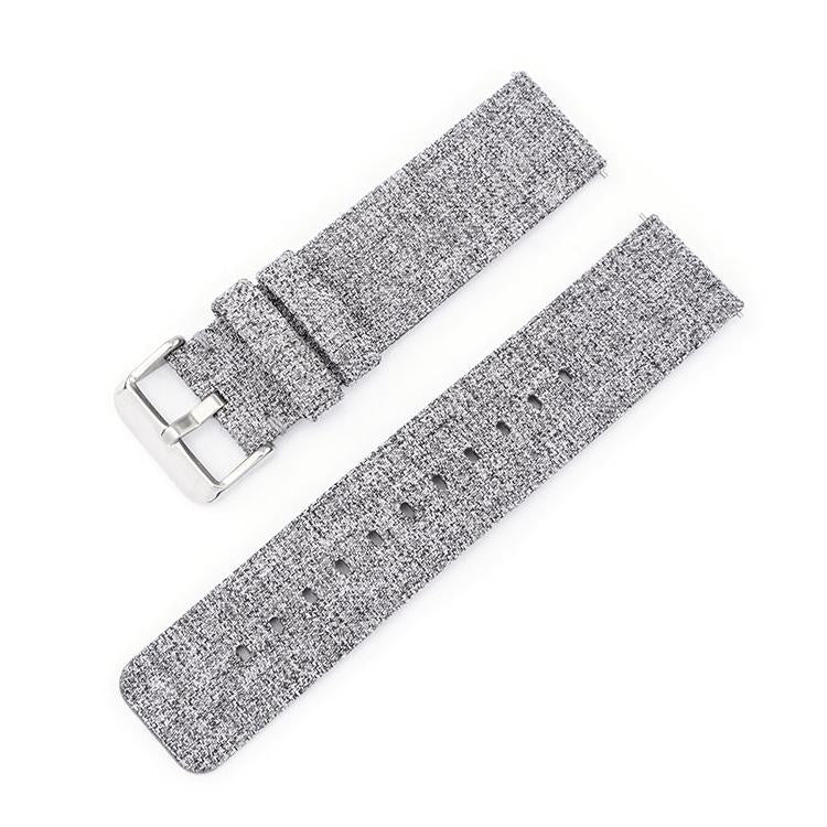 Stainless Steel Pin Buckle Nylon Woven Canvas Watch Band, 16mm, 18mm