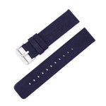 Stainless Steel Pin Buckle Nylon Woven Canvas Watch Band, 16mm, 18mm