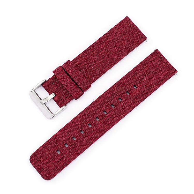 Stainless Steel Pin Buckle Nylon Woven Canvas Watch Band, 16mm, 18mm