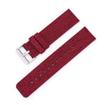 Stainless Steel Pin Buckle Nylon Woven Canvas Watch Band, 20mm, 22mm