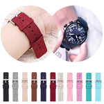 Stainless Steel Pin Buckle Nylon Woven Canvas Watch Band, 20mm, 22mm