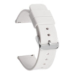 Stainless Steel Silver Pin Buckle Solid Color Silicone Waterproof Watch Band, 16mm, 18mm, 19mm