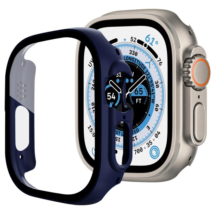 xDfind Tempered Glass Film Integrated PC Watch Cover, For Apple Watch Ultra 3 / 2 / 1 49mm, For Apple Watch Series 9 / 8 / 7 45mm, For Apple Watch Series 9 / 8 / 7 41mm, For Apple Watch Series 3 / 2 / 1 38mm