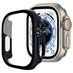xDfind Tempered Glass Film Integrated PC Watch Cover, For Apple Watch Ultra 3 / 2 / 1 49mm, For Apple Watch Series 9 / 8 / 7 45mm, For Apple Watch Series 9 / 8 / 7 41mm, For Apple Watch Series 3 / 2 / 1 38mm