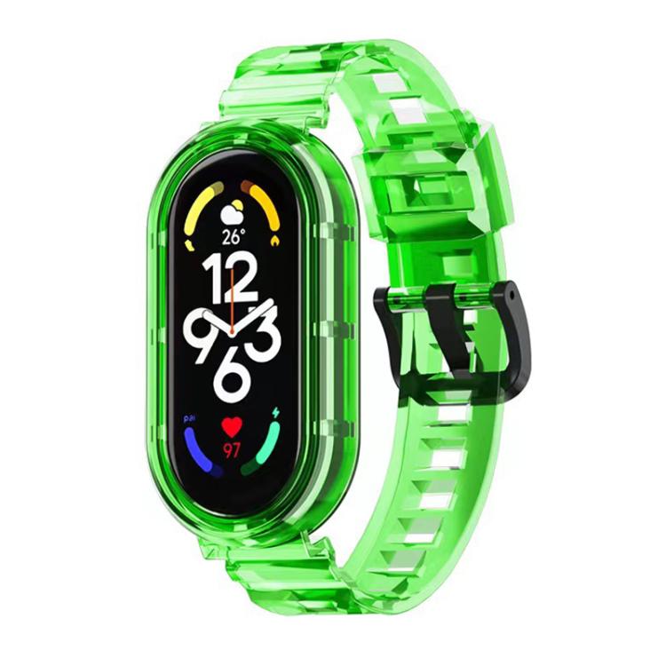 xDfind Glacier Armor Integrated Cover TPU Watch Band, For Xiaomi Smart Band 10 / 9 / 8