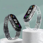 xDfind Glacier Armor Integrated Cover TPU Watch Band, For Xiaomi Smart Band 10 / 9 / 8