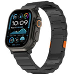 Thick One-bead Magnetic Clasp Titanium Alloy Watch Band, For Apple Watch 46mm / 49mm / 45mm / 44mm, For Apple Watch 42mm / 41mm / 40mm / 38mm