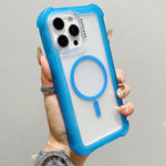Transparent Matte TPU Hybrid PC 3-in-1 MagSafe Phone Case, For iPhone 13 Pro Max, For iPhone 13 Pro, For iPhone 13, For iPhone 12 Pro Max