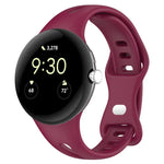 xDfind Small Waist Butterfly Buckle Silicone Watch Band, For Google Pixel Watch 4 / 3 / 2 / 1 41mm