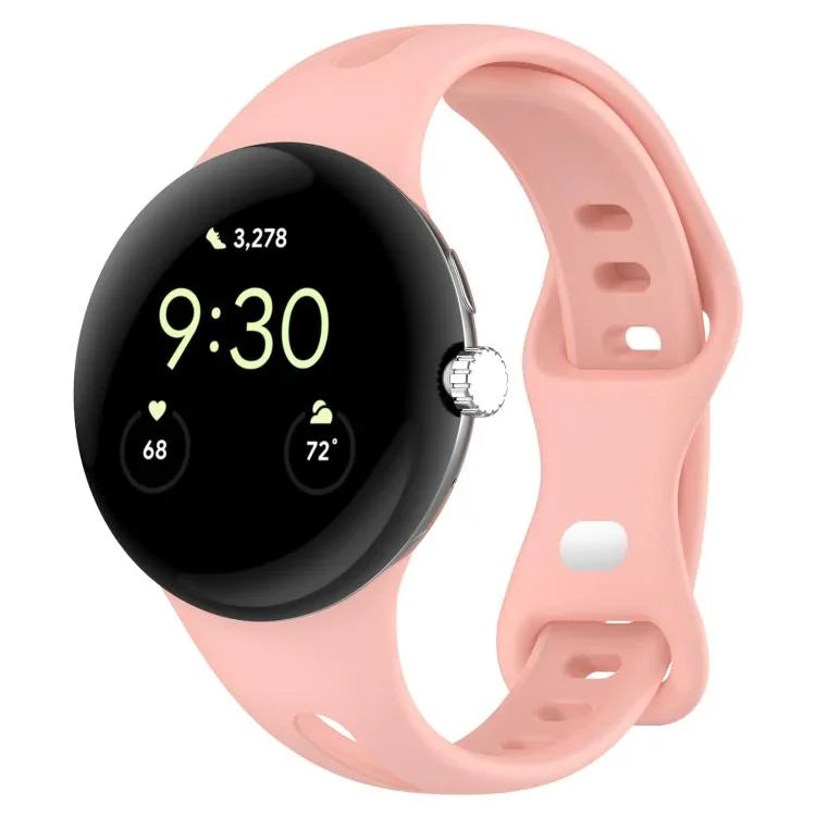 xDfind Small Waist Butterfly Buckle Silicone Watch Band, For Google Pixel Watch 4 / 3 / 2 / 1 41mm