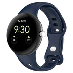 xDfind Small Waist Butterfly Buckle Silicone Watch Band, For Google Pixel Watch 4 / 3 / 2 / 1 41mm