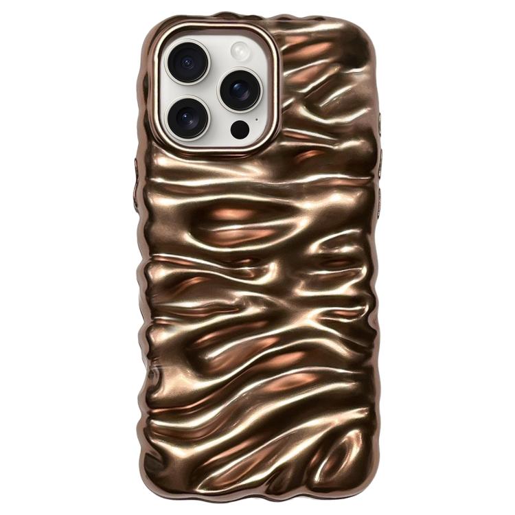 Cream Texture Electroplating TPU Full Coverage Phone Case, For iPhone 16, For iPhone 15 Pro Max, For iPhone 15 Pro, For iPhone 15 Plus, For iPhone 15