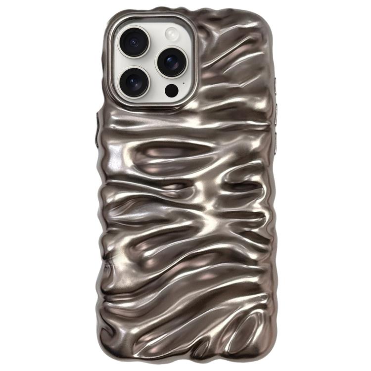 Cream Texture Electroplating TPU Full Coverage Phone Case, For iPhone 16, For iPhone 15 Pro Max, For iPhone 15 Pro, For iPhone 15 Plus, For iPhone 15