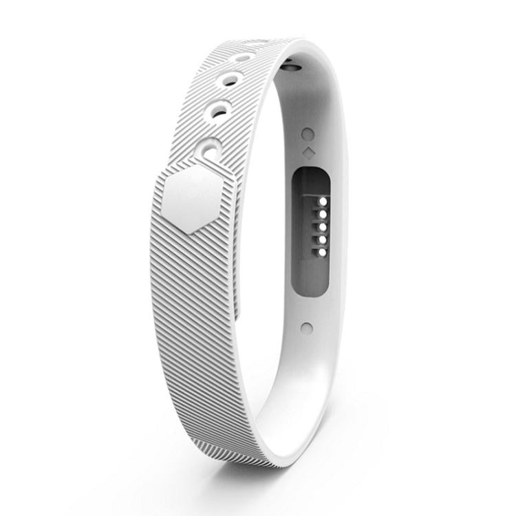For Fitbit Flex 2 xDfind Translucent Film Metal Buckle Silicone Watch Band, S, L