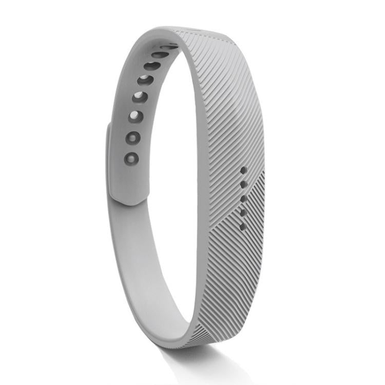 For Fitbit Flex 2 xDfind Translucent Film Metal Buckle Silicone Watch Band, S, L