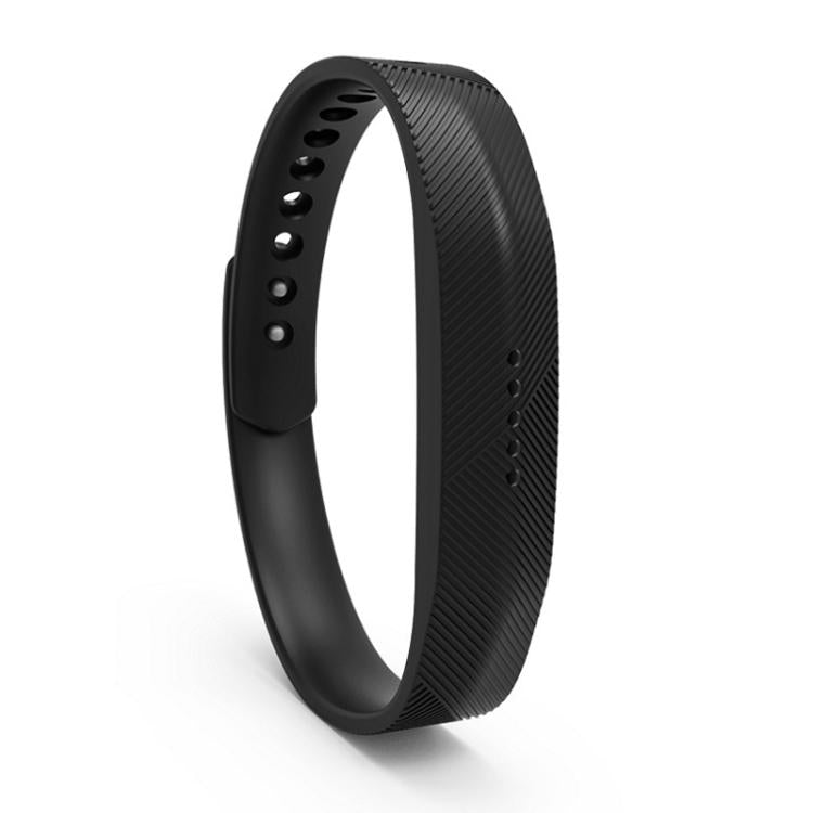 For Fitbit Flex 2 xDfind Translucent Film Metal Buckle Silicone Watch Band, S, L