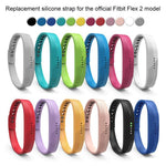 For Fitbit Flex 2 xDfind Translucent Film Metal Buckle Silicone Watch Band, S, L