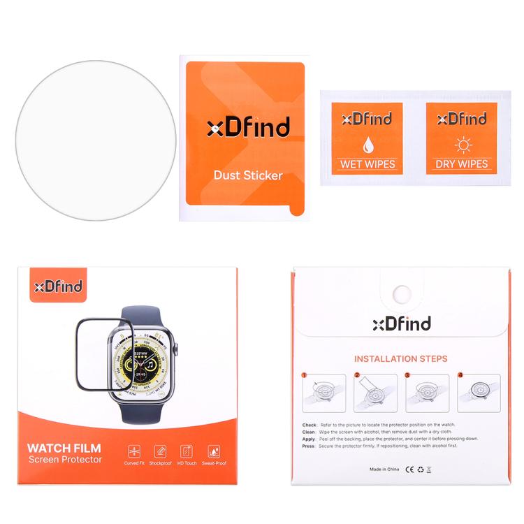 5pcs xDfind Soft Hydrogel Film Full Cover Watch Front Protector, For Garmin Fenix 6, For Garmin Forerunner 945, For Garmin Bounce, For Garmin vivosmart 4