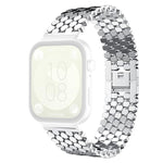 xDfind Fish Scale Texture Metal Watch Band, For Huawei Watch Fit4 / Fit4 Pro / Fit3