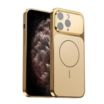 Corning Glass Plating Large Window MagSafe Phone Case, For iPhone 12 Pro, For iPhone 11 Pro Max, For iPhone 11