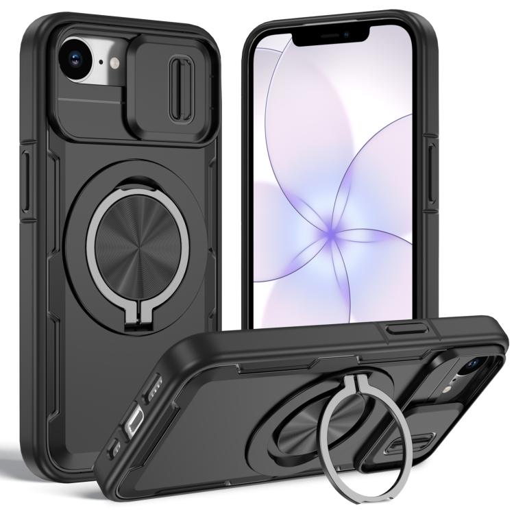 Camshield Rotation Holder MagSafe Phone Case, For iPhone 17e / 16e, For iPhone 17 Pro Max, For iPhone 17 Pro, For iPhone 17, For iPhone 16 Pro Max, For iPhone 16 Pro, For iPhone 16 Plus, For iPhone 16