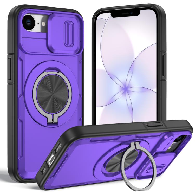 Camshield Rotation Holder MagSafe Phone Case, For iPhone 17e / 16e, For iPhone 17 Pro Max, For iPhone 17 Pro, For iPhone 17, For iPhone 16 Pro Max, For iPhone 16 Pro, For iPhone 16 Plus, For iPhone 16