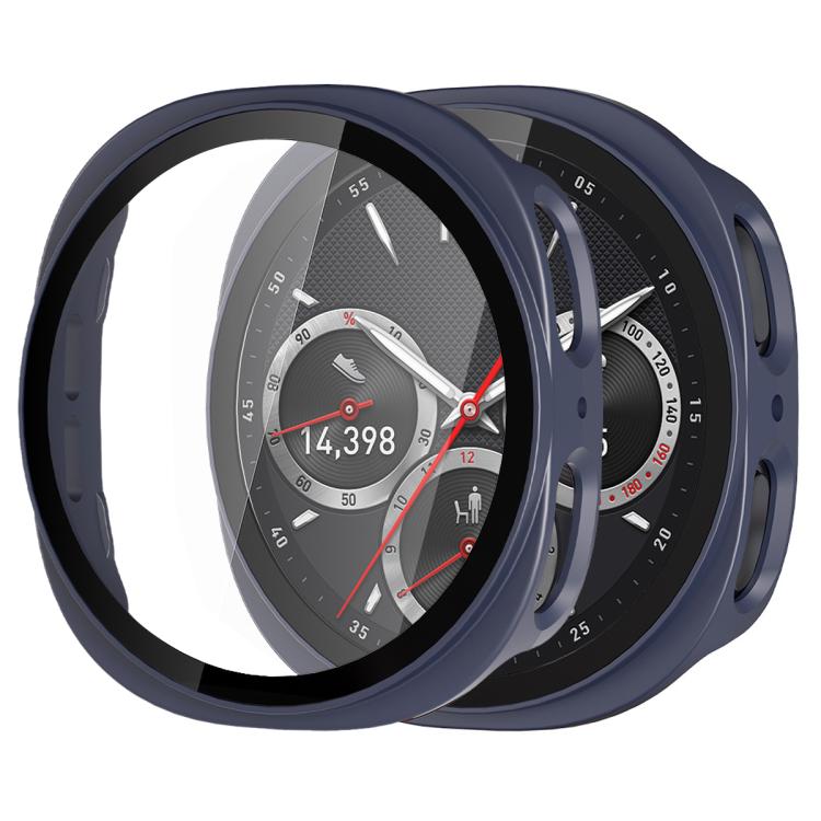 xDfind Tempered Film Integrated Frosted PC Watch Protective Cover, For Samsung Galaxy Watch8 44mm, For Samsung Galaxy Watch8 40mm