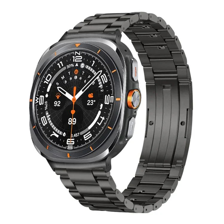 Detachable Three Beads HW Buckle Titanium Alloy Watch Band, For Samsung Galaxy Watch Ultra 47mm / Ultra 2025, For Samsung Galaxy Watch8 / Watch8 Classic