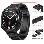 Detachable Three Beads HW Buckle Titanium Alloy Watch Band, For Samsung Galaxy Watch Ultra 47mm / Ultra 2025, For Samsung Galaxy Watch8 / Watch8 Classic