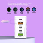 ADC-F007 120W 3xType-C Dual USB Multi-Port Charger, US Plug, EU Plug, UK Plug
