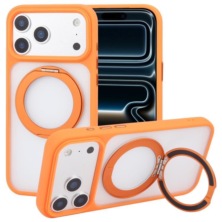 GEBEI Jazz Series 360 Degree Rotation Holder Skin Feel Frosted MagSafe Phone Case, For iPhone 18 Pro / 17 Pro, For iPhone 18 Pro Max / 17 Pro Max