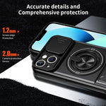Lens Sliding Window Multifunctional Magnetic Shockproof Phone Case, For iPhone 13, For iPhone 12, For iPhone 12 Pro Max, For iPhone 12 Pro, For iPhone 11 Pro Max, For iPhone 11, For iPhone XS Max