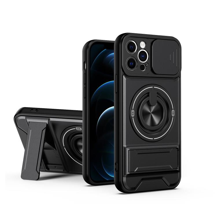 Lens Sliding Window Multifunctional Magnetic Shockproof Phone Case, For iPhone 13, For iPhone 12, For iPhone 12 Pro Max, For iPhone 12 Pro, For iPhone 11 Pro Max, For iPhone 11, For iPhone XS Max