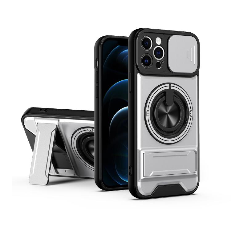 Lens Sliding Window Multifunctional Magnetic Shockproof Phone Case, For iPhone 13, For iPhone 12, For iPhone 12 Pro Max, For iPhone 12 Pro, For iPhone 11 Pro Max, For iPhone 11, For iPhone XS Max