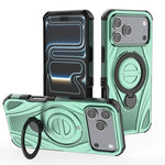 Star Ring Metallic Pivot Bracket Magnetic Phone Case, For iPhone 17 Pro Max, For iPhone 17 Pro, For iPhone 17, For iPhone Air, For iPhone 16 Pro Max, For iPhone 16 Pro, For iPhone 16