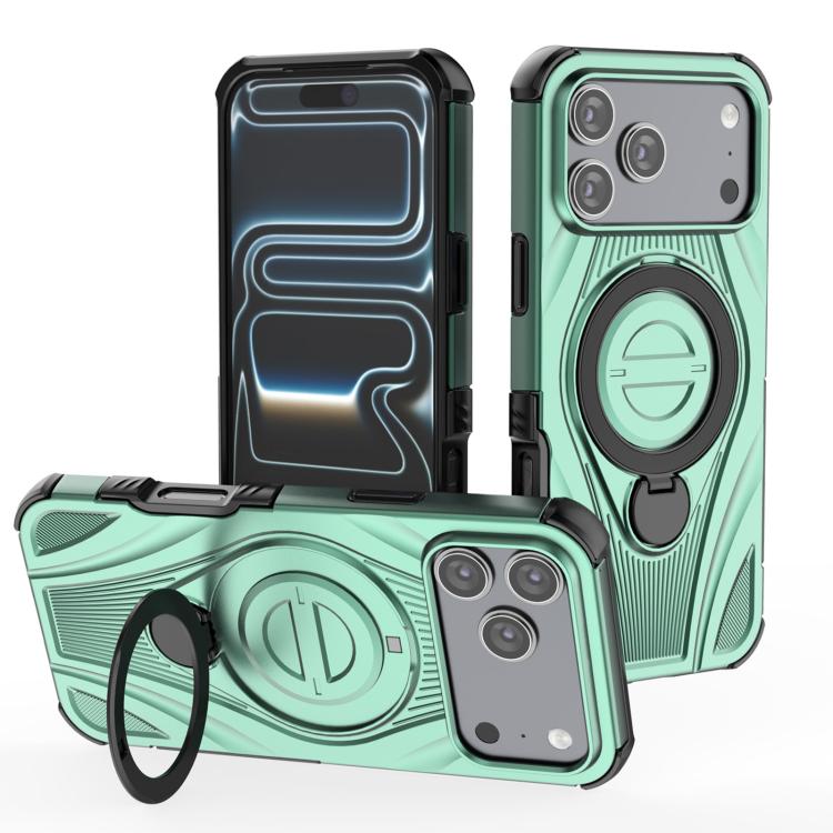 Star Ring Metallic Pivot Bracket Magnetic Phone Case, For iPhone 17 Pro Max, For iPhone 17 Pro, For iPhone 17, For iPhone Air, For iPhone 16 Pro Max, For iPhone 16 Pro, For iPhone 16