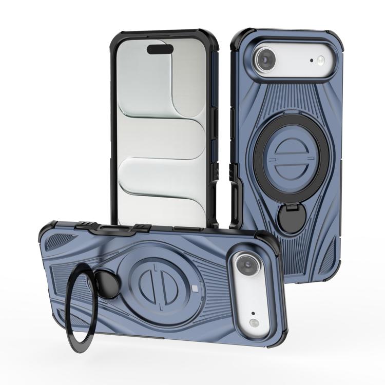 Star Ring Metallic Pivot Bracket Magnetic Phone Case, For iPhone 17 Pro Max, For iPhone 17 Pro, For iPhone 17, For iPhone Air, For iPhone 16 Pro Max, For iPhone 16 Pro, For iPhone 16