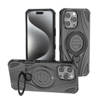 Star Ring Metallic Pivot Bracket Magnetic Phone Case, For iPhone 17 Pro Max, For iPhone 17 Pro, For iPhone 17, For iPhone Air, For iPhone 16 Pro Max, For iPhone 16 Pro, For iPhone 16