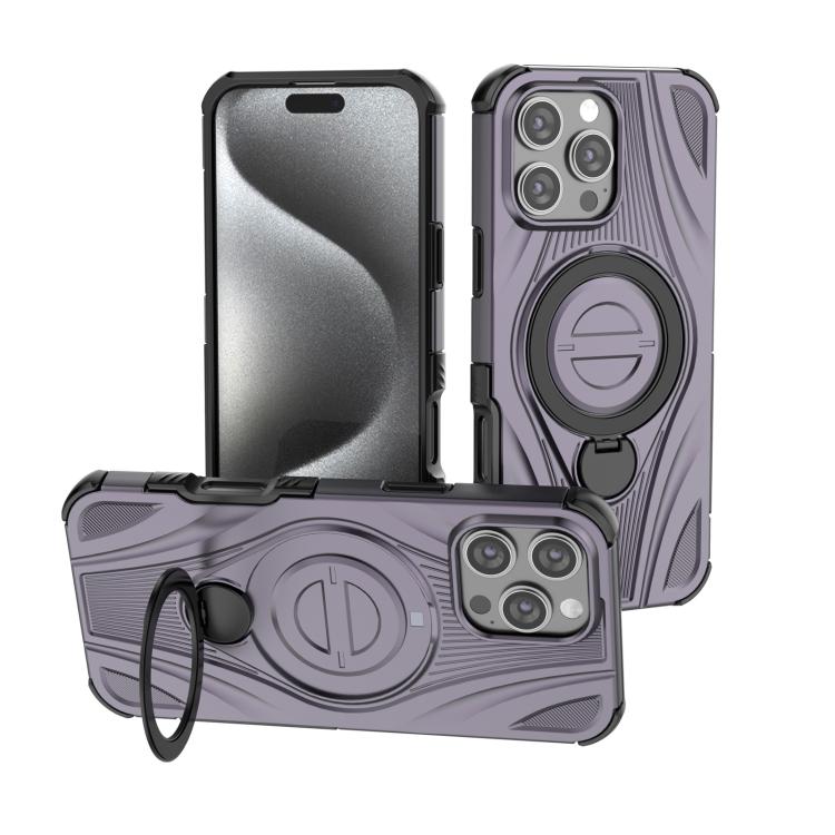 Star Ring Metallic Pivot Bracket Magnetic Phone Case, For iPhone 17 Pro Max, For iPhone 17 Pro, For iPhone 17, For iPhone Air, For iPhone 16 Pro Max, For iPhone 16 Pro, For iPhone 16