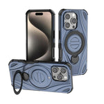 Star Ring Metallic Pivot Bracket Magnetic Phone Case, For iPhone 17 Pro Max, For iPhone 17 Pro, For iPhone 17, For iPhone Air, For iPhone 16 Pro Max, For iPhone 16 Pro, For iPhone 16